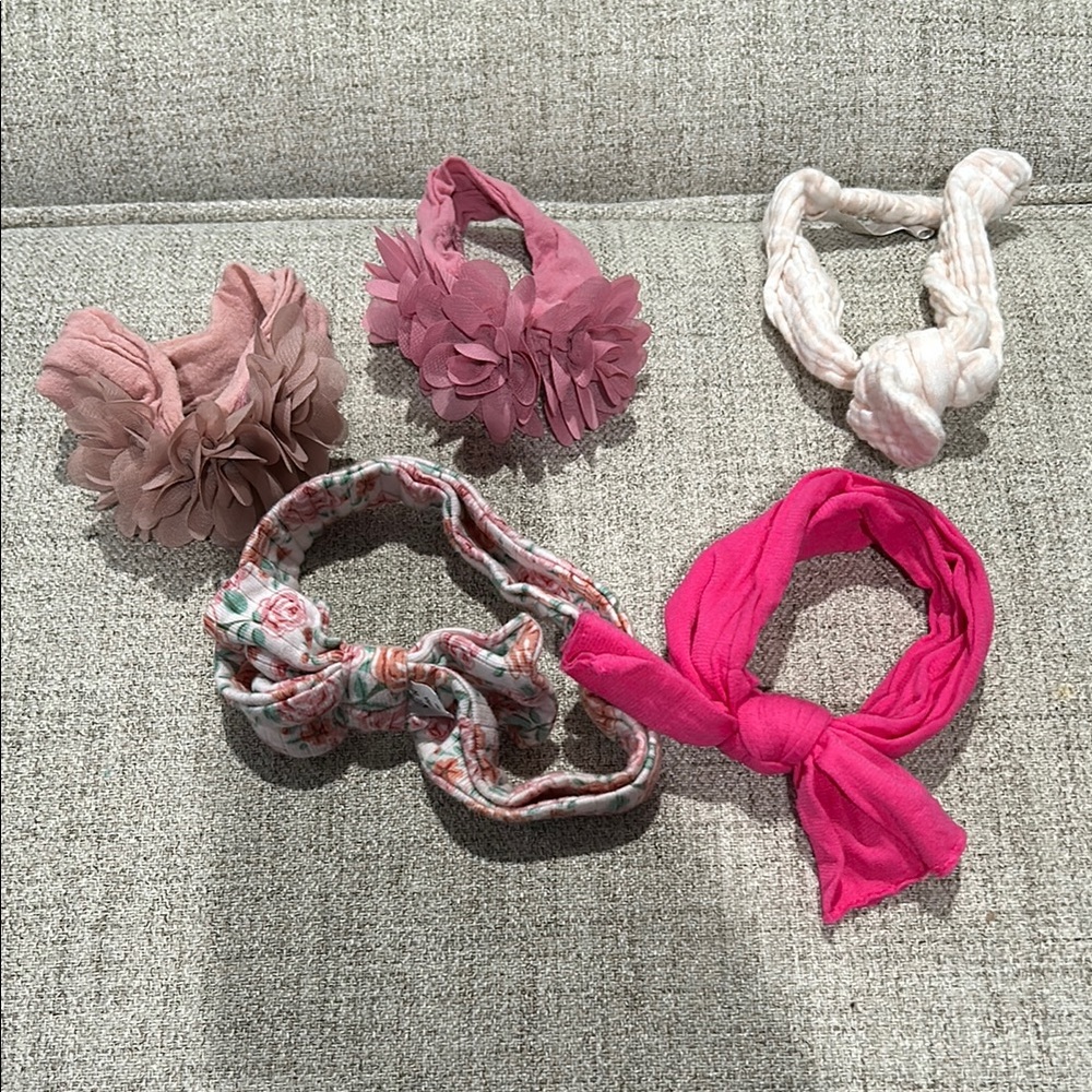 Chic Hair Accessories Set - Pink and Cream